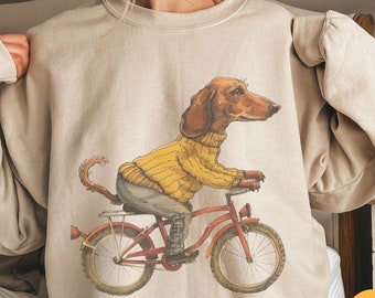 Dachshund Graphic Sweatshirt | Dachshund Crewneck | Dachshund Sweater | Doxie Mom | Wiener Dog | Cute Dog Shirts | Dachshund Gift