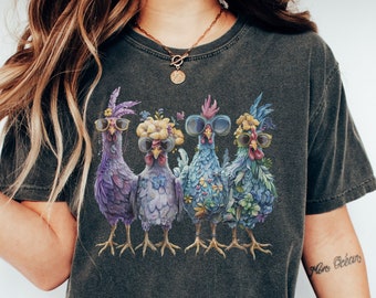 Funny Chicken Shirt | Chicken T-Shirt | Chicken Lover Gift | Chicken Mom Shirt | Chicken Girl Shirt | Farm Girl Gift | Crazy Chicken Lady