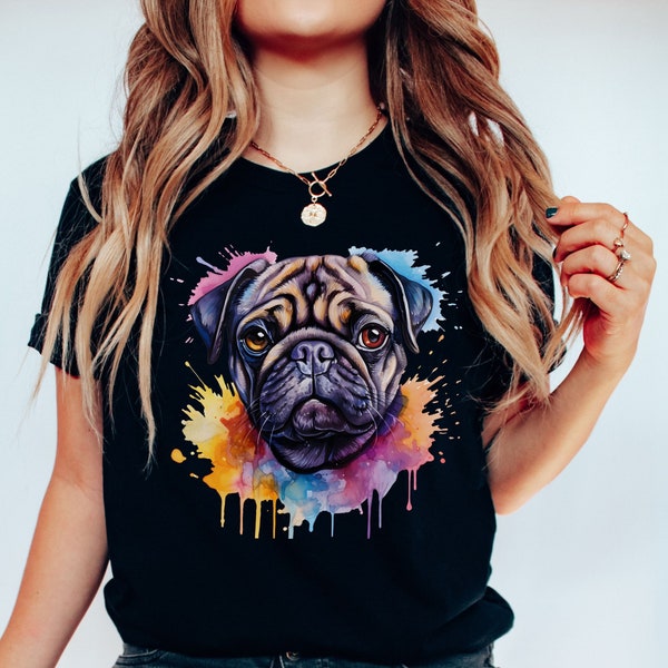 Mops Shirt | Geschenk für Hundeliebhaber | Mops Besitzer Geschenk | Hundeliebhaber Shirt | Mops Tee | Süßes Tier Shirt | Mops Mama Geschenk | Hundeliebhaber T-Shirt