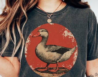 Camiseta vintage Duck Comfort Colors®, camiseta de pato bonita, camiseta de pato, camiseta de pato divertida, camiseta de pato, camiseta de pato para amantes de los patos, regalo de patos, granja de patos