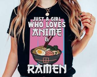 Ramen Lover Shirt | Foodie Shirt | Gift For Ramen Lover | Noodle Shirt | Noodle Lover Gift | Cat Shirt | Anime Kawaii Shirt | Ramen T-Shirt