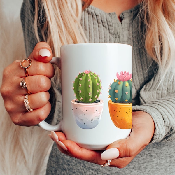Cactus Coffee Mug | Cacti Mug | Funny Coffee Mug | Cute Cactus Mug | Cactus Gifts | Best Friend Gift | Cactus Mug Personalized