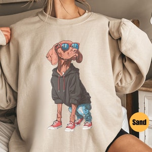 Vizsla Graphic Sweatshirt | Vizsla Lover Gift | Vizsla Sweatshirt | Vizsla Dad | Vizsla Mom Crewneck | Vizsla Dog Mom Gifts