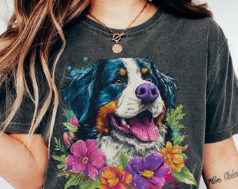 Shirt Berner Sennenhond Comfort Colors®, T-shirt Berner Sennenhond, cadeau Berner Sennenhond, shirt huisdier, cadeau Berner minnaar, cadeau hondenliefhebber