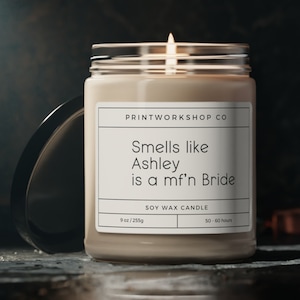 Custom Bride Candle | Bride To Be Gift | Diy Aromatherapy Plaster Mold | Wedding Planner Gift | The Day Of Soy Candle | Engagement Gift