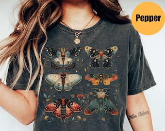 Moth Shirt | Moth Tee | Moth T-Shirt | Witchy Shirt | Cottage Core Shirt | Cottagecore Shirt | Celestial Shirt | Moon Phase Shirt
