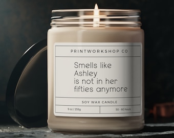 Custom 60Th Birthday Gift | Happy 60Th Birthday Candle | Birthday Gift For Her | Unique Gift For Her | Funny Birthday Gift