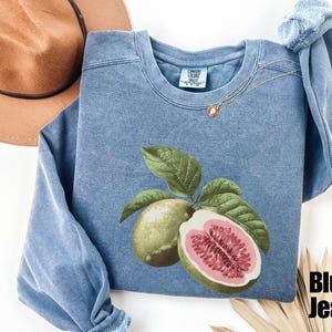 Guavas Comfort Colors® Sweatshirt, Vintages Guavas Sweatshirt, Exotic Fruit Lover Sweatshirt, Boho Sweatshirt, Gift For Women, Cool Gift
