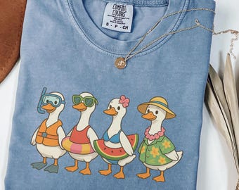Comfort Colors® Silly Goose Shirt, Goose T-Shirt, Summer Shirt, Silly Goose Shirts, Funny Graphic Shirt, Cute Goose Shirt, Beach Shirt