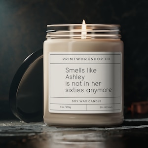 Custom 70Th Birthday Gift | Happy 70Th Birthday Candle | Birthday Gift For Her | Unique Gift For Her | Funny Birthday Gift