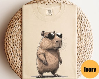 T-Shirt Capybara | Wasserschwein T-Shirt | Capybara Geschenk | T-Shirt | Geschenk für Tierliebhaber | Capybara Tshirt | Capybara Tee | Nager Shirt