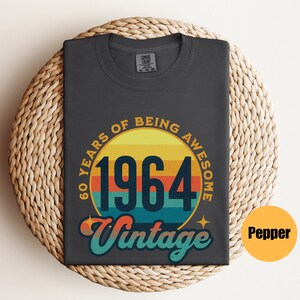 Vintage 1964 Shirt | 60Th Birthday Shirt | Birthday Gift For 60Th | 1964 Birthday Shirt | 59Th Birthday Shirt | Aged To Perfection