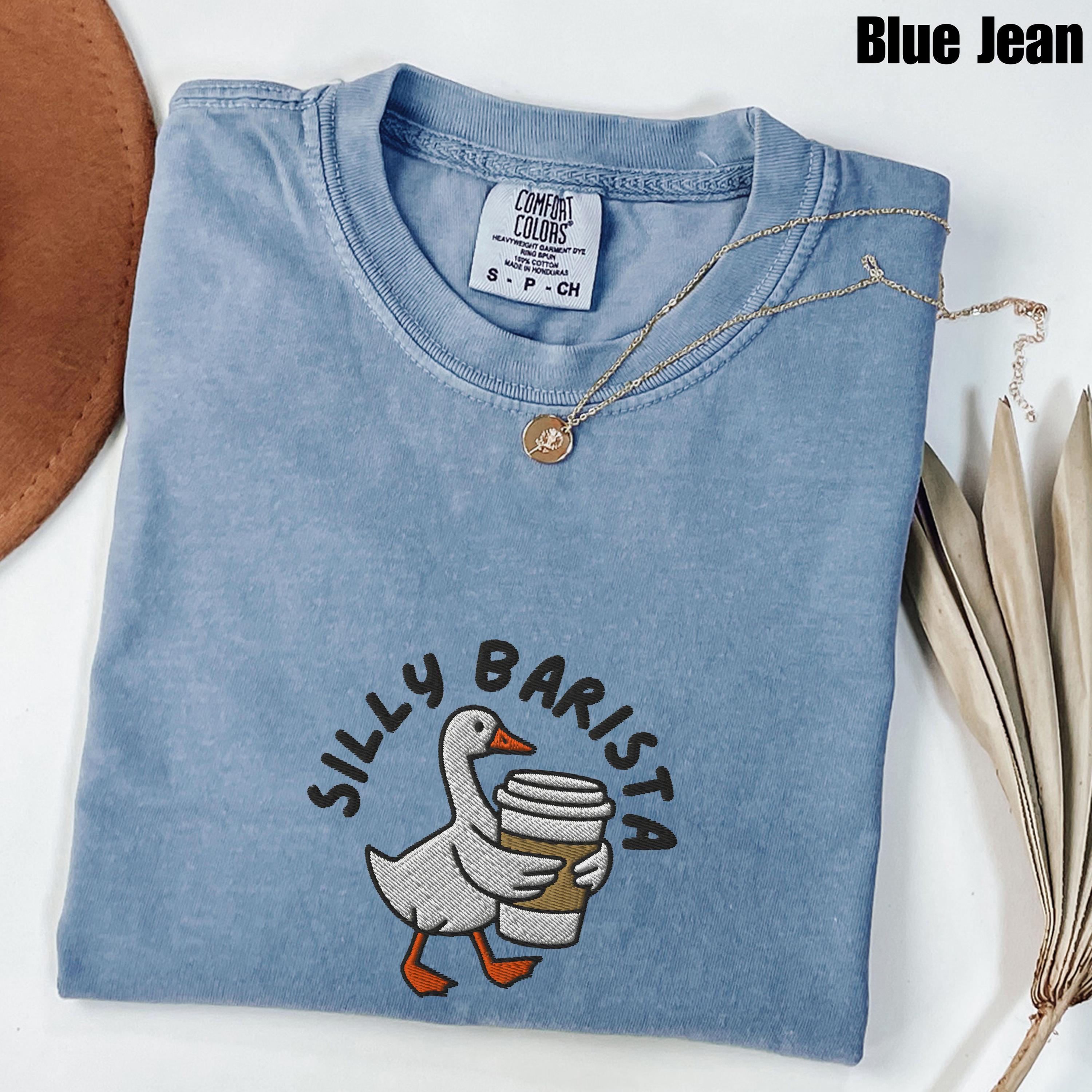 Embroidered Barista Comfort Colors® Shirt, Coffee Shop Uniform Tee