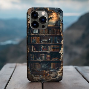 Fantasy Book Lover iPhone 16 Case | Whimsical Dark Academia Case | iPhone 15 Pro Case | iPhone 14 Pro Case | Samsung Phone Case image 6