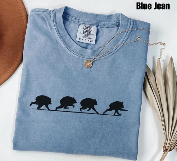 Jimothy Shirt Outlines Short Spine Seattle Raccoon Trash Panda Tee Viral Internet Meme Funny Animal Lover Comfort Colors T-Shirt