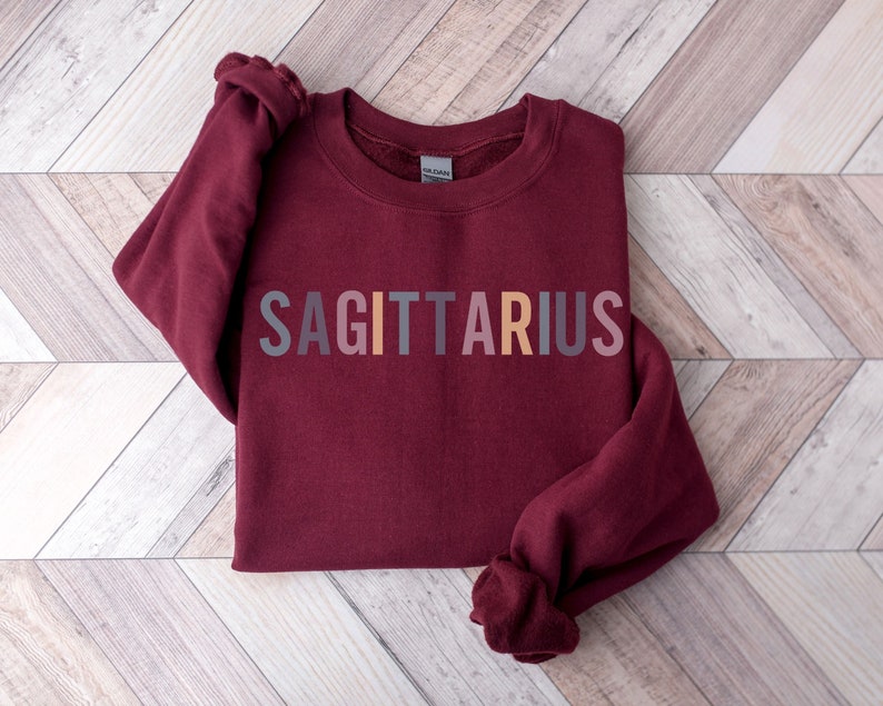 Sagittarius Sweatshirt Sagittarius Zodiac Shirt Sagittarius Gifts Astrology Sweatshirt Horoscope Shirt Astrology Shirt Maroon