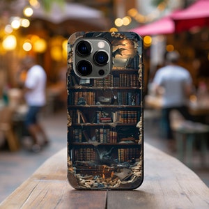 Fantasy Book Lover iPhone 16 Case | Whimsical Dark Academia Case | iPhone 15 Pro Case | iPhone 14 Pro Case | Samsung Phone Case image 9