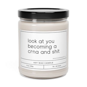 Funny Crna Candle Gift | Funny Doctor Gift | Er Nurse Gift | Anesthesia Gift | Future Crna | Funny Medical Gift | Nurse Anesthetist Student image 5
