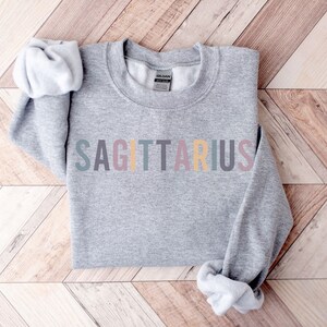 Sagittarius Sweatshirt Sagittarius Zodiac Shirt Sagittarius Gifts Astrology Sweatshirt Horoscope Shirt Astrology Shirt Sport Grey
