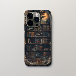 Fantasy Book Lover iPhone 16 Case | Whimsical Dark Academia Case | iPhone 15 Pro Case | iPhone 14 Pro Case | Samsung Phone Case image 4