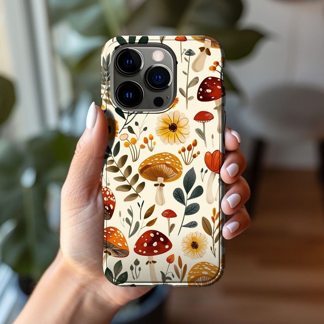 Mushroom Phone Case Floral Mushroom Phone Case Phone Case iPhone