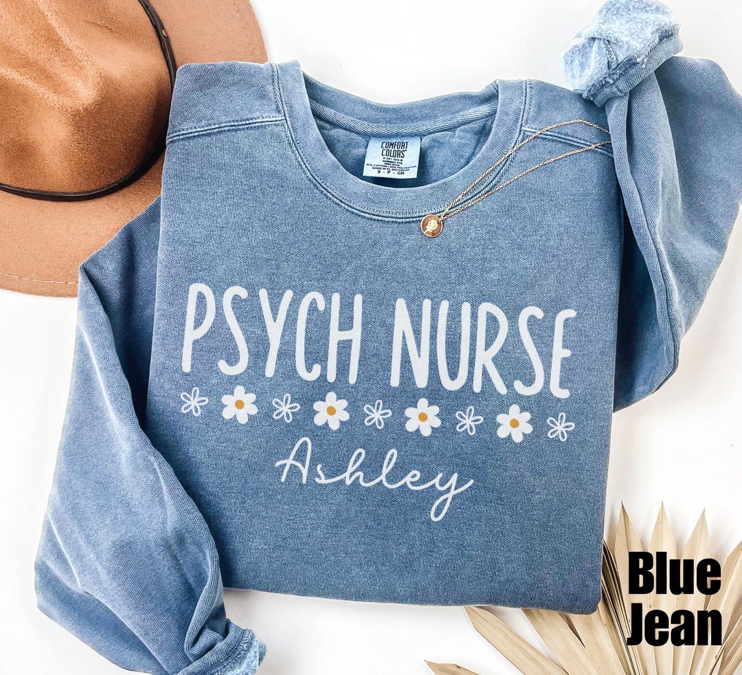 Psych Sweaters Personalized Psych Nurse Sweatshirt, Psych Nurse Practitioner Sweater ...