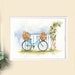 Bauernhaus Poster, Fahrrad mit Blumen Korb Poster, rustikale Wanddekor, Wand Kunst Druck, Haus Dekor, Sommer Wand Kunst