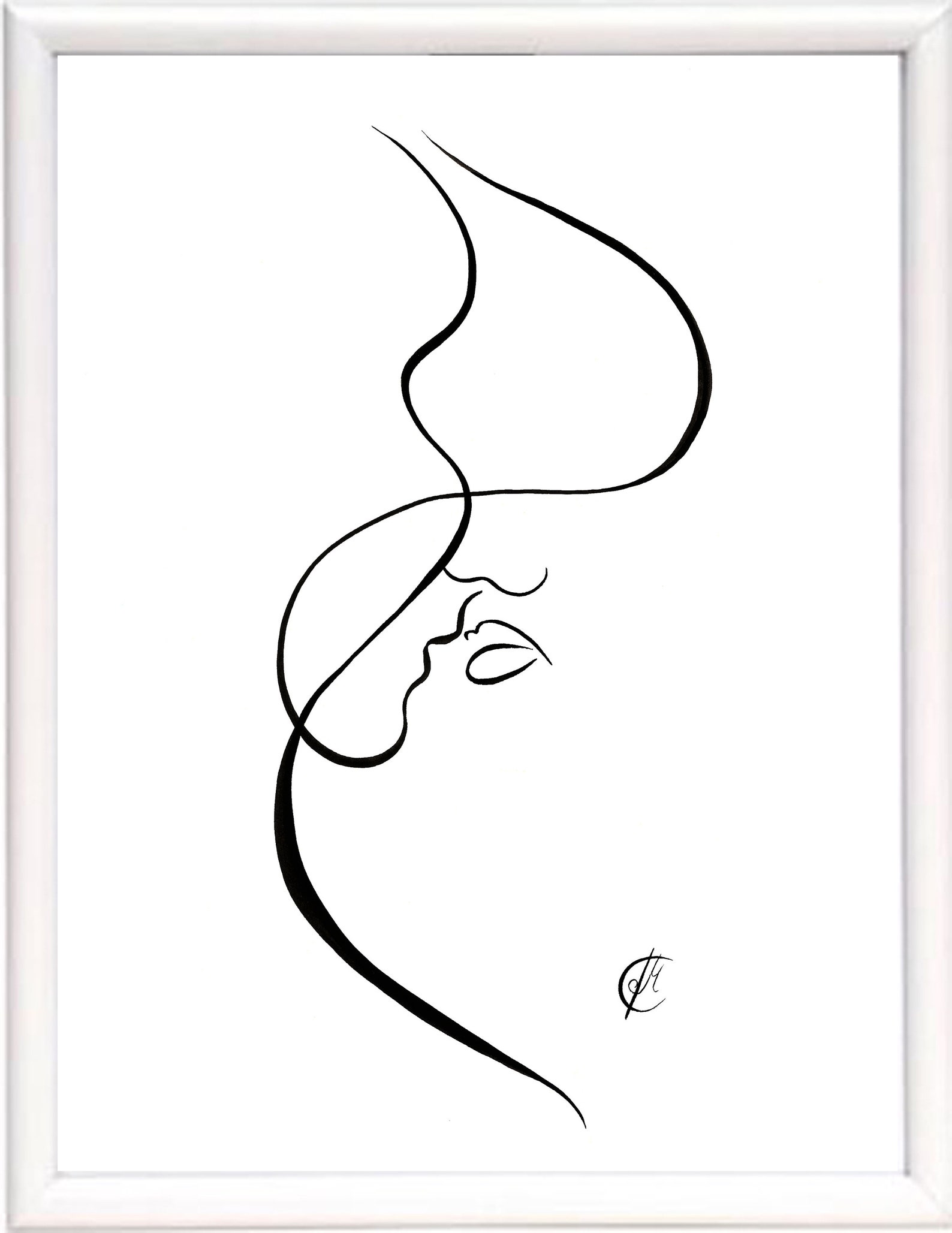 Single Line Love Poster Heart Art Romantic Gifts Love Art | Etsy