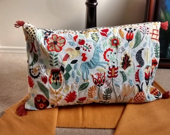 Details about   S4Sassy Cushion Cover Floral Print Cotton Poplin 1 Pair Home Decor Pillow Sham 