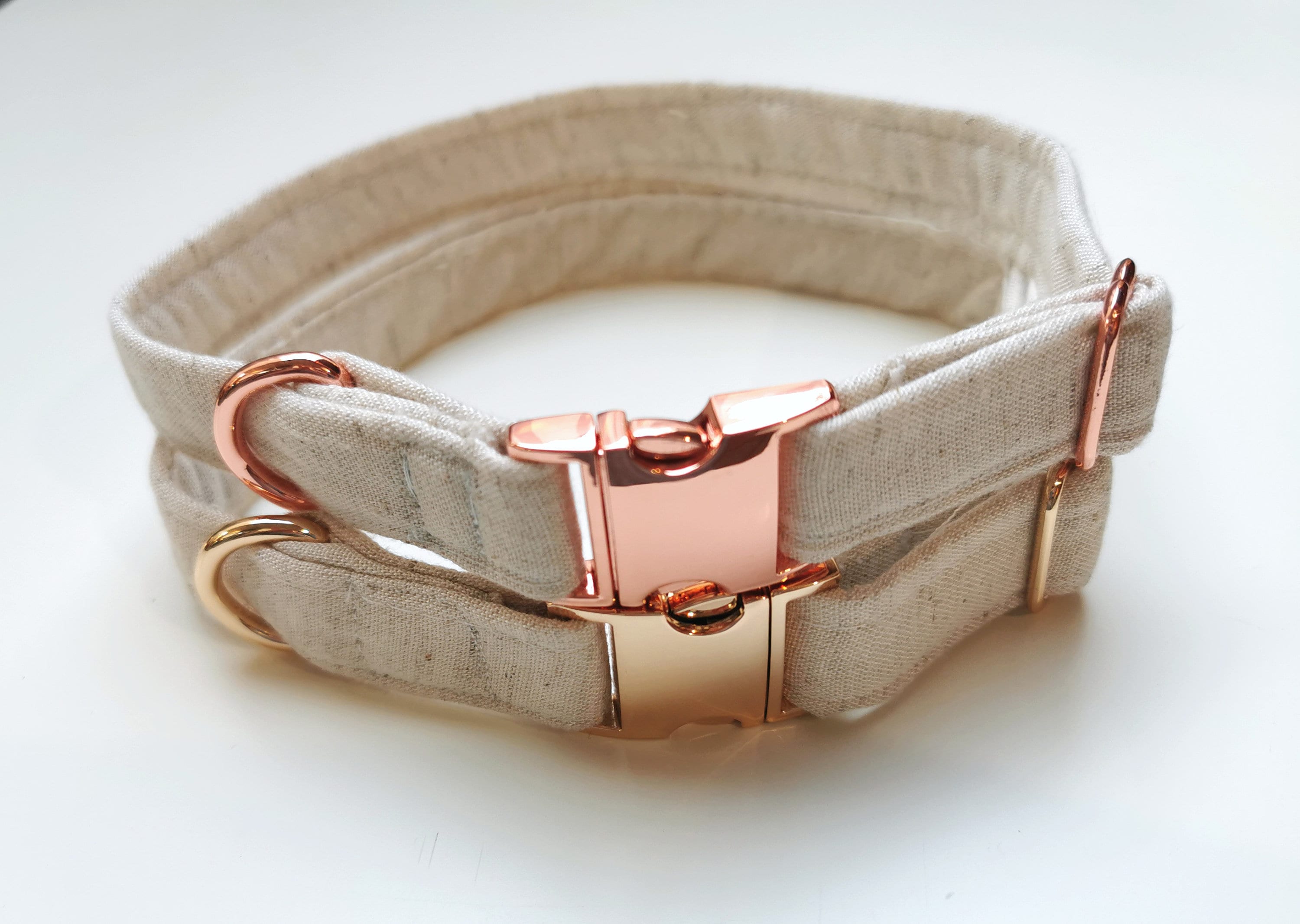Linen dog collar clearance