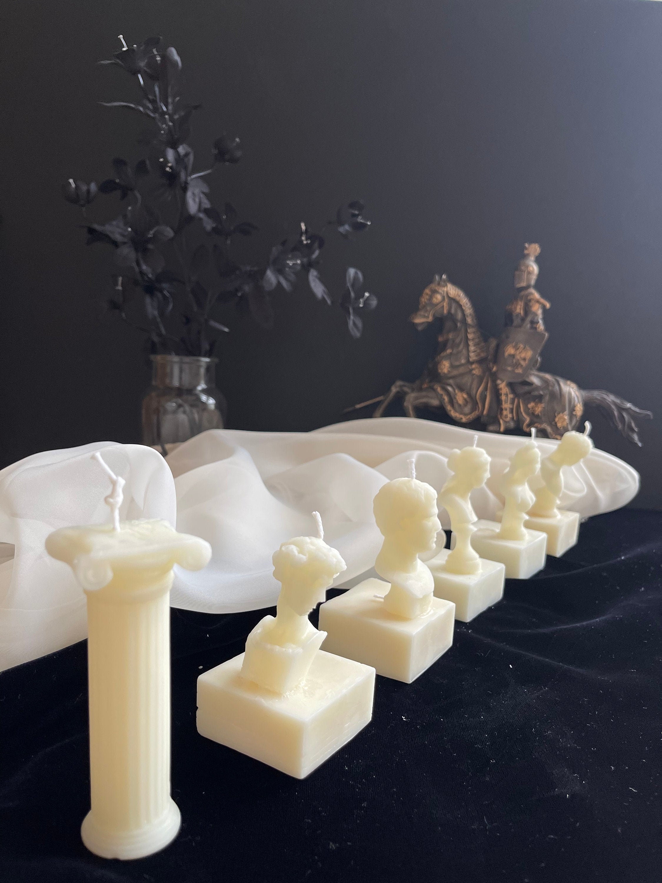 Sculpture Candle Greek God Candle Roman Statue Candle Home Etsy