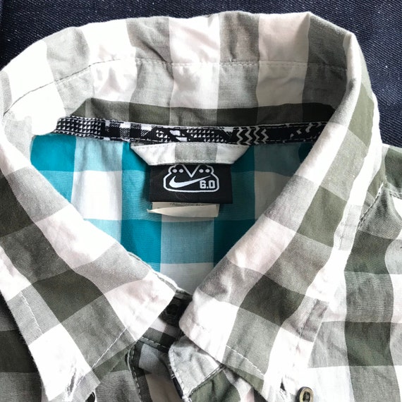 pivote Gran roble prefacio Camiseta con botón a cuadros Nike 6.0 XL - Etsy México