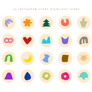 Historia na Instagramie podkreśla ikonę 20 jpg. wyróżnij ikony stylu życia, ręcznie rysowane, dzieci, dziecko, bloger, dzieci, słodkie