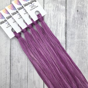 Victorian Rose - hand-dyed DMC cotton floss variegated thread