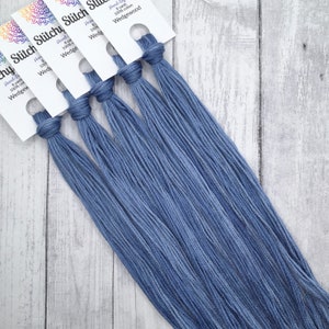 Wedgewood - hand-dyed DMC cotton floss variegated thread
