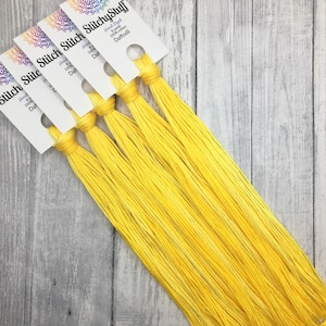 Daffodil - hand-dyed DMC cotton floss variegated thread