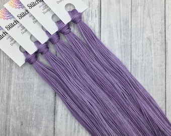 Dusty Lilac - hand-dyed DMC cotton floss variegated thread