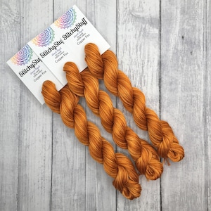 Copper Fox - hand-dyed DMC cotton floss variegated thread 50 yard hank