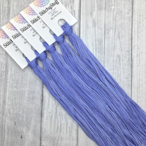 Blu Pervinca - hand-dyed DMC cotton floss variegated thread
