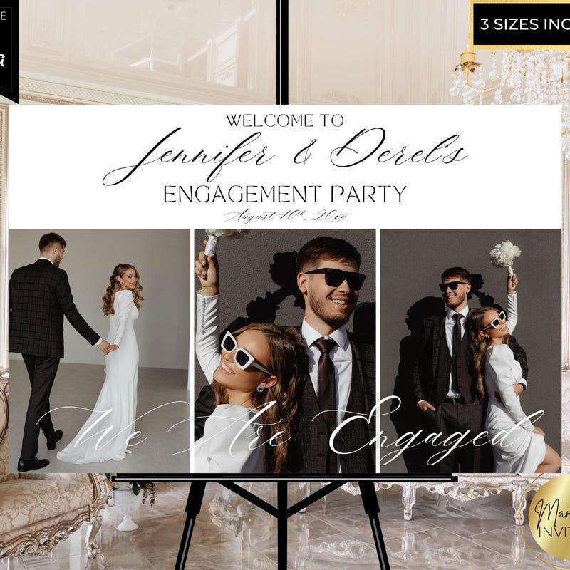 Engagement Poster - Etsy