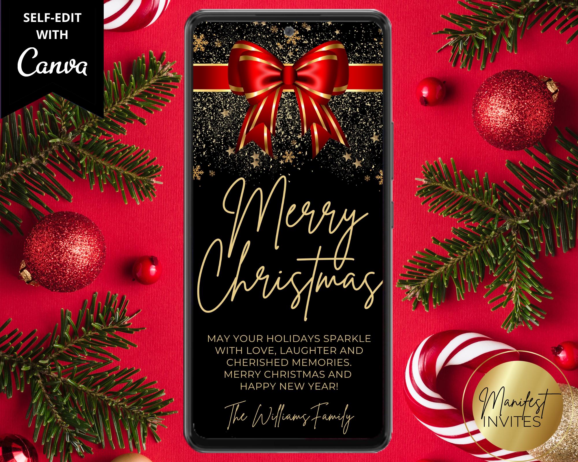 Cartes De Vœux Chat Noir Avec Enveloppes - Thème Noël - Personnalisables - Neuves