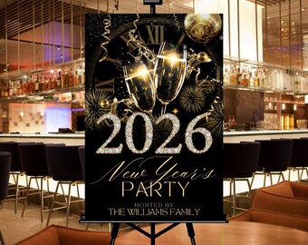 KatchOn, XtraLarge Bannière Happy New Years 2026 – Toile De Fond Du Nouvel An, 183 X 111