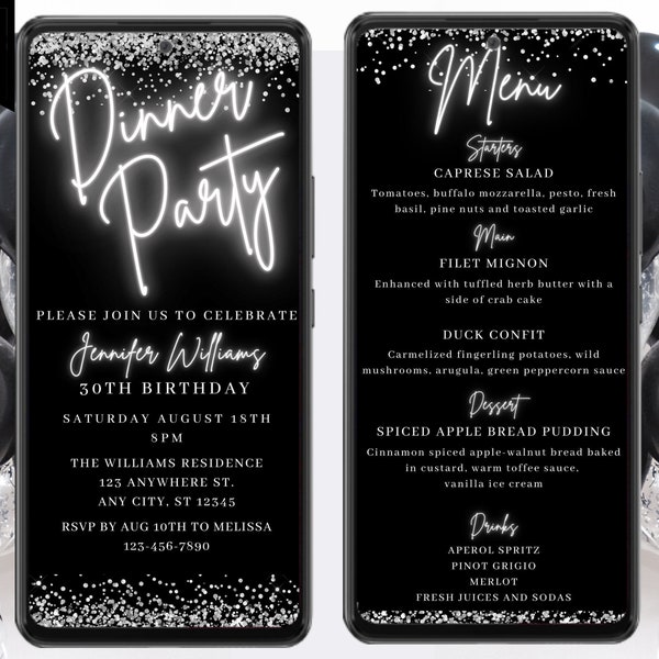 Graduation Party Dinner Menu - Etsy