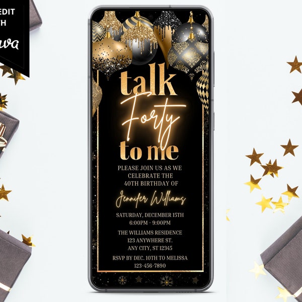 Talk Fifty to Me Invitation - Etsy