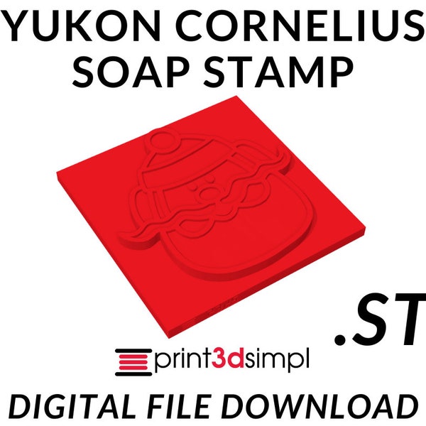 Yukon Cornelius Face Soap Stamp  (Digital Download STL) 3D Print Your Own Soap Stamps!