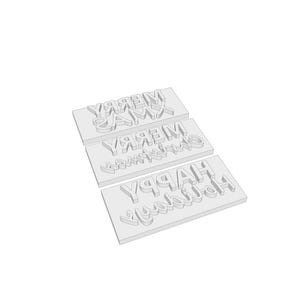 Merry Christmas / Merry XMAS  / Happy Holidays - Stamp For Soap - Get Ready for Christmas!