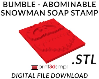 Bumble (Abominable muñeco de nieve) Sello de jabón facial (descarga digital STL) ¡Imprime en 3D tus propios sellos de jabón!