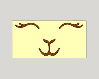 ¡Sello de jabón de cara de llama! ¡Sello fácil de usar con lindos resultados!