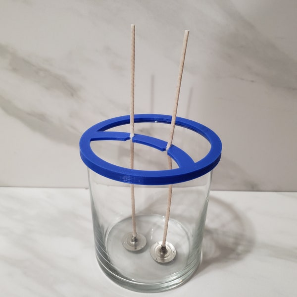 Dual Wick Assistant - DUAL Candle Wick Holder For Homemade Candles using Mason Jars!