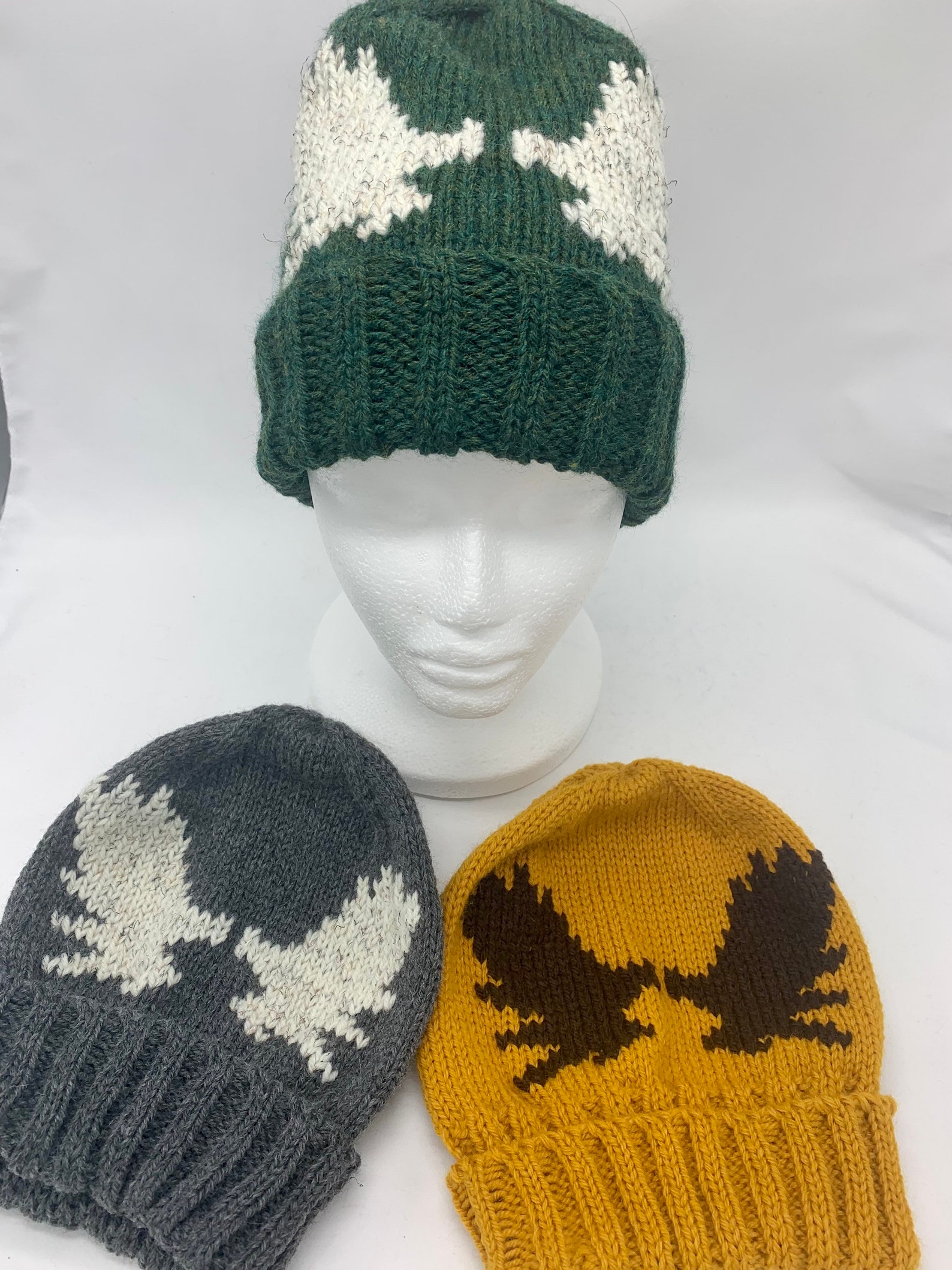 Moose Knit Hat Custom Antler Wildlife Montana Etsy